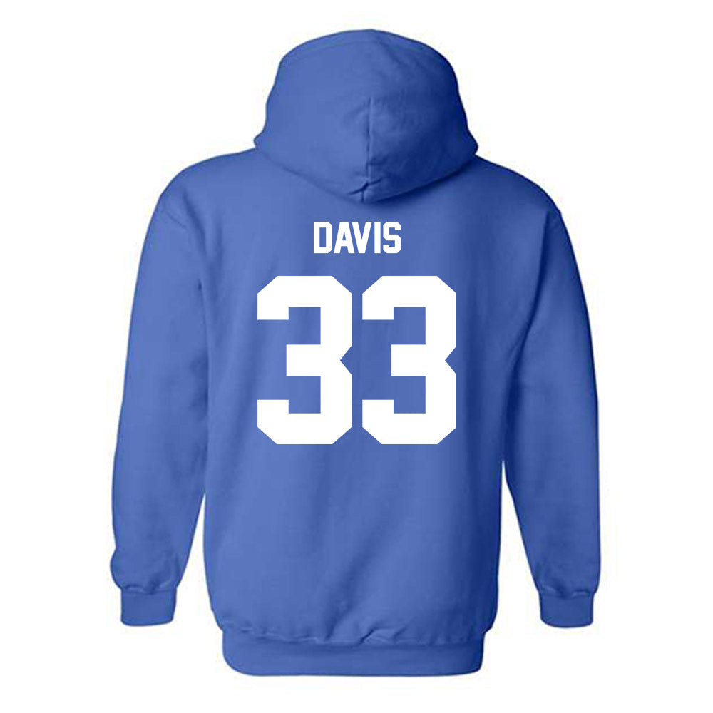 MTSU - NCAA Football : Brooklen Davis - Classic Shersey Hooded Sweatshirt-1
