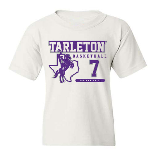Tarleton State - NCAA Women's Basketball : Jailynn Brill - Classic Fashion Shersey Youth T-Shirt-0