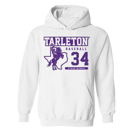 Tarleton State - NCAA Baseball : Ethan Wendel - Classic Fashion Shersey Hooded Sweatshirt-0