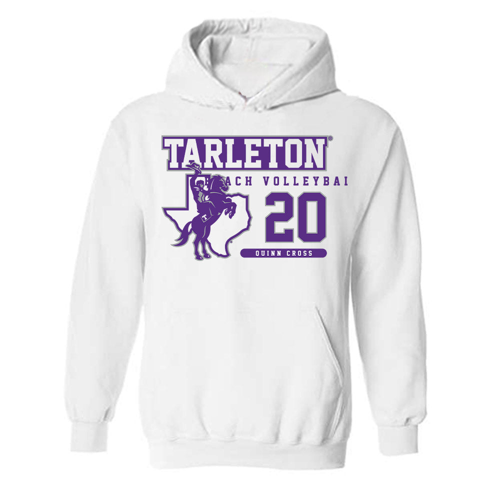 Tarleton State - NCAA Beach Volleyball : Quinn Cross - Classic Fashion Shersey Hooded Sweatshirt-0