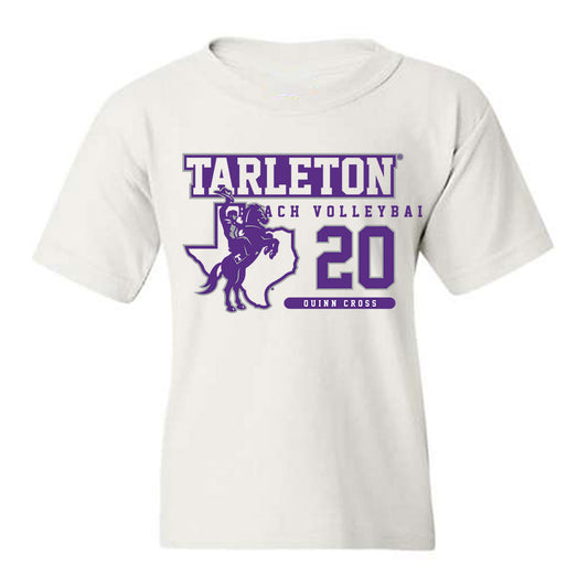 Tarleton State - NCAA Beach Volleyball : Quinn Cross - Classic Fashion Shersey Youth T-Shirt-0