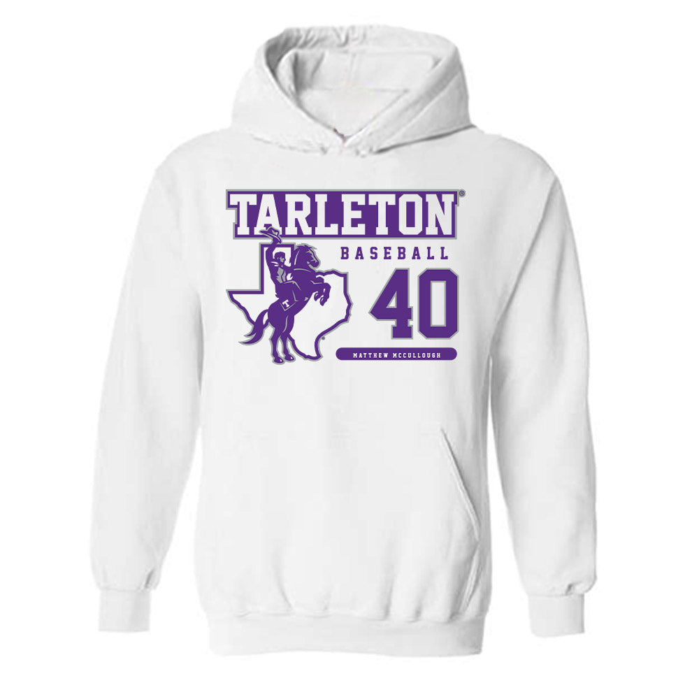 Tarleton State - NCAA Baseball : Matthew McCullough - Classic Fashion Shersey Hooded Sweatshirt-0