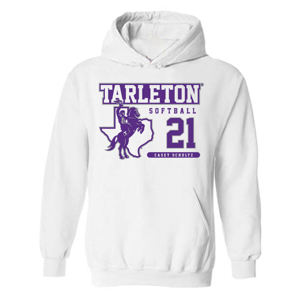 Tarleton State - NCAA Softball : Casey Schultz - Classic Fashion Shersey Hooded Sweatshirt-0