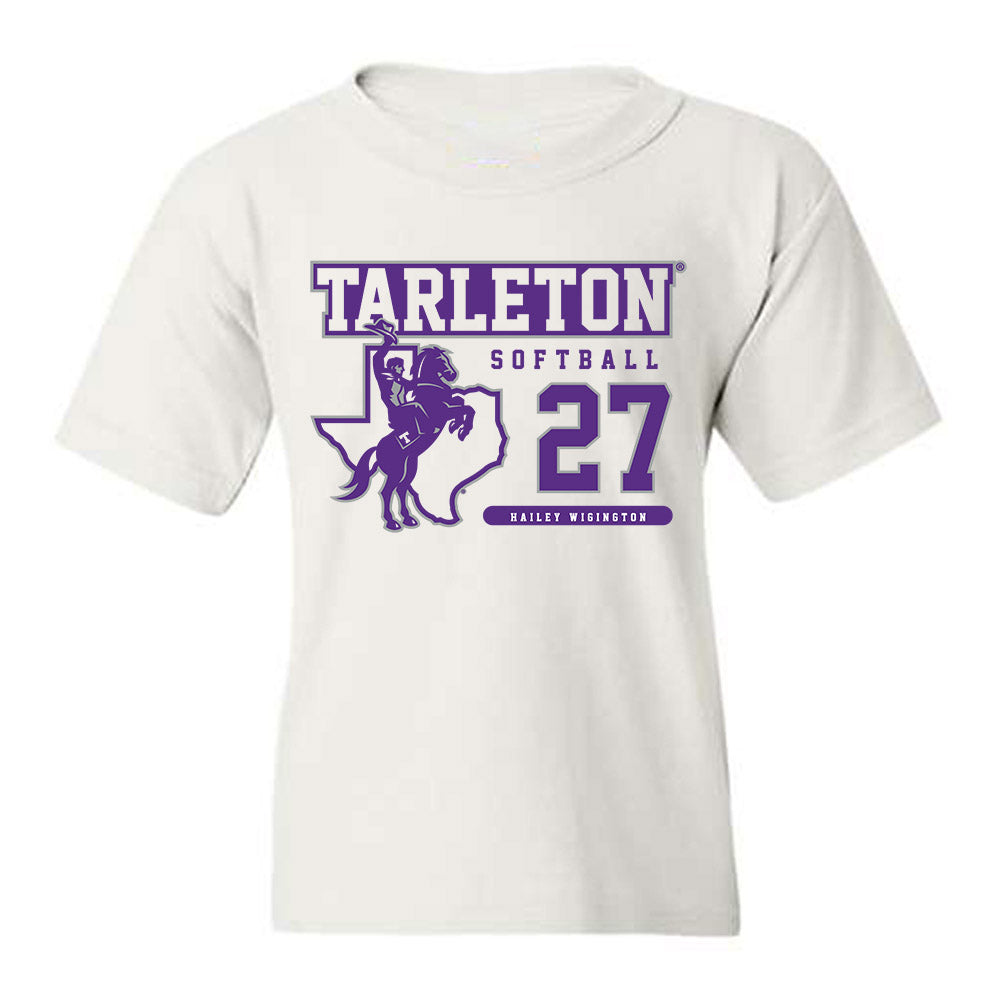 Tarleton State - NCAA Softball : Hailey Wigington - Classic Fashion Shersey Youth T-Shirt-0