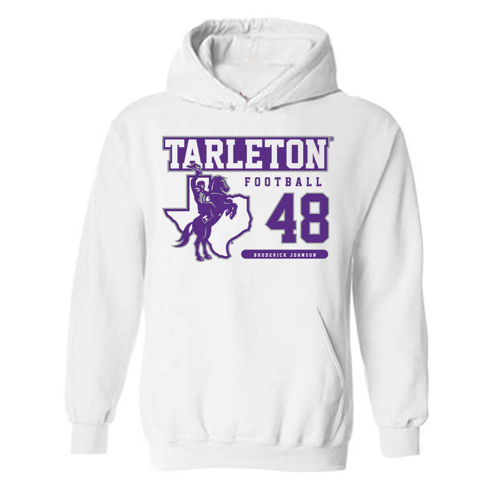 Tarleton State - NCAA Football : Broderick Johnson - Classic Fashion Shersey Hooded Sweatshirt-0