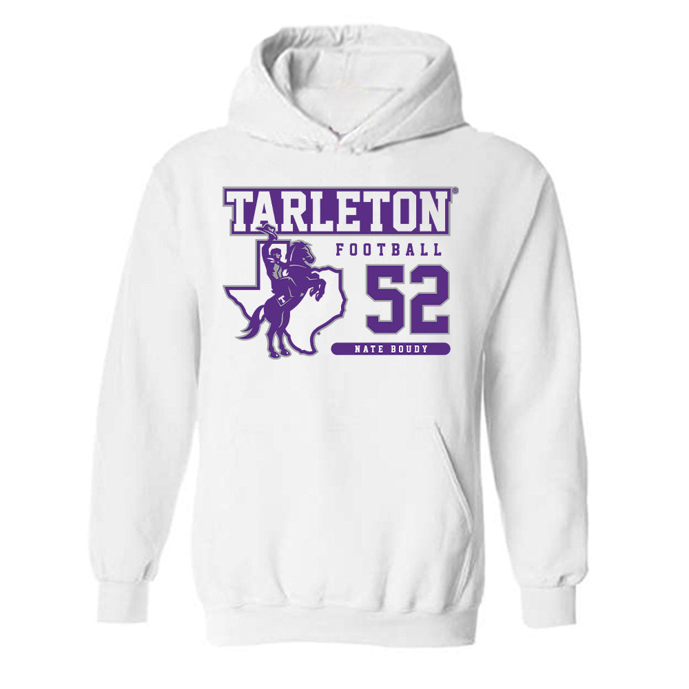 Tarleton State - NCAA Football : Nate Boudy - Classic Fashion Shersey Hooded Sweatshirt-0