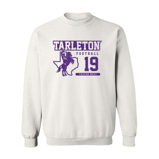 Tarleton State - NCAA Football : Trevon West - Classic Fashion Shersey Crewneck Sweatshirt-0
