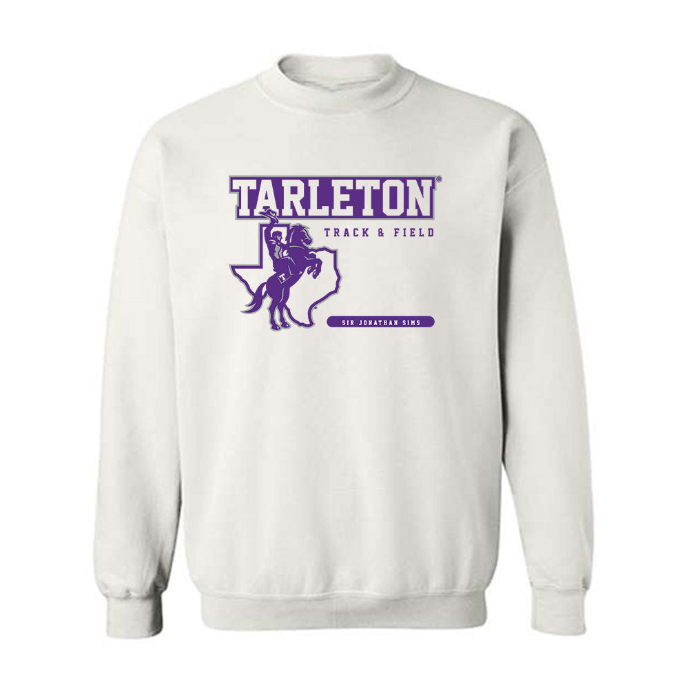 Tarleton State - NCAA Men's Track & Field : Sir Jonathan Sims - Classic Fashion Shersey Crewneck Sweatshirt-0