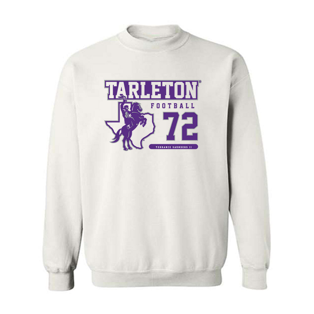 Tarleton State - NCAA Football : Terrance Saunders II - Classic Fashion Shersey Crewneck Sweatshirt-0