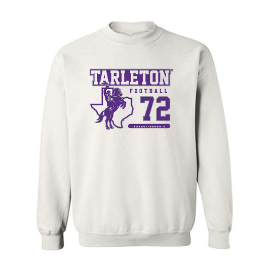 Tarleton State - NCAA Football : Terrance Saunders II - Classic Fashion Shersey Crewneck Sweatshirt-0