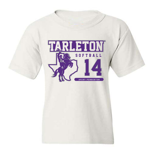 Tarleton State - NCAA Softball : Avery Pemberton - Classic Fashion Shersey Youth T-Shirt-0