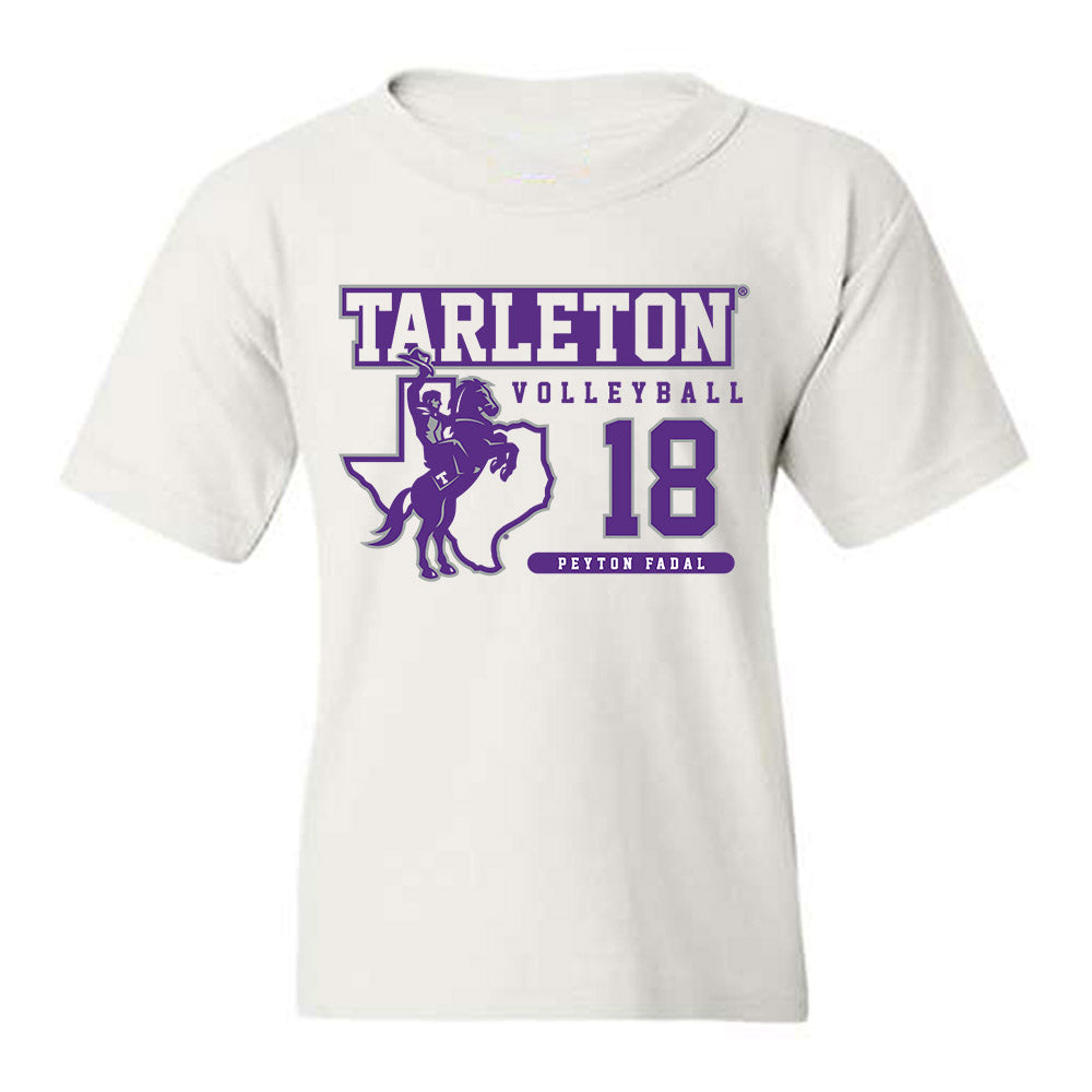 Tarleton State - NCAA Women's Volleyball : Peyton Fadal - Classic Fashion Shersey Youth T-Shirt-0