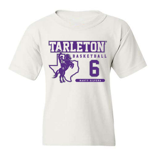 Tarleton State - NCAA Men's Basketball : Marty Silvera - Classic Fashion Shersey Youth T-Shirt-0