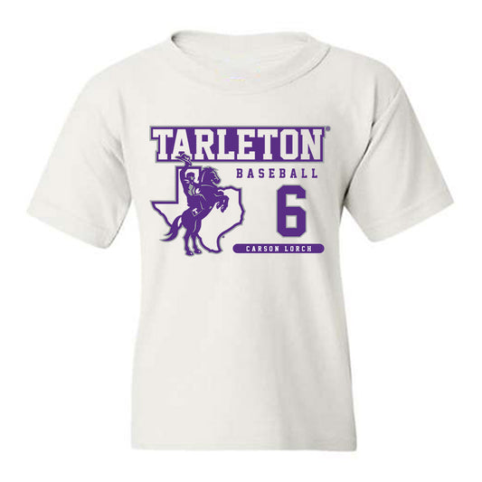 Tarleton State - NCAA Baseball : Carson Lorch - Classic Fashion Shersey Youth T-Shirt-0