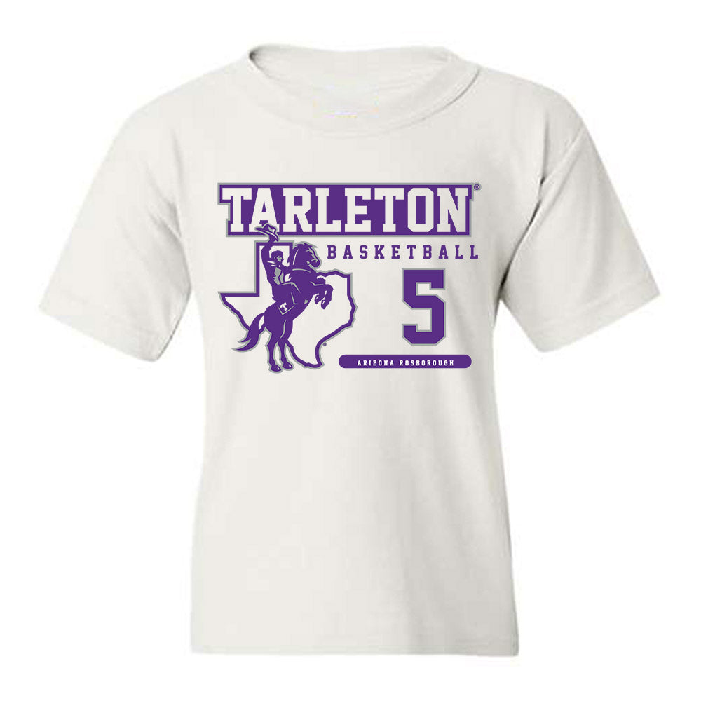 Tarleton State - NCAA Women's Basketball : Arieona Rosborough - Classic Fashion Shersey Youth T-Shirt-0