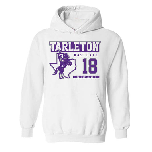 Tarleton State - NCAA Baseball : Tai Phetluangsy - Classic Fashion Shersey Hooded Sweatshirt-0