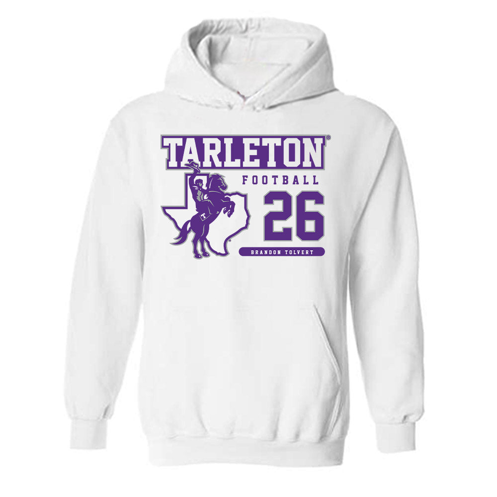 Tarleton State - NCAA Football : Brandon Tolvert - Classic Fashion Shersey Hooded Sweatshirt-0