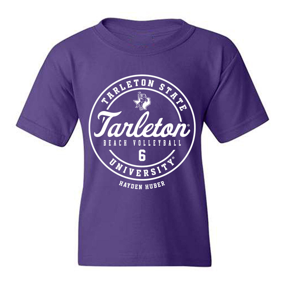 Tarleton State - NCAA Beach Volleyball : Hayden Huber - Classic Fashion Shersey Youth T-Shirt-0