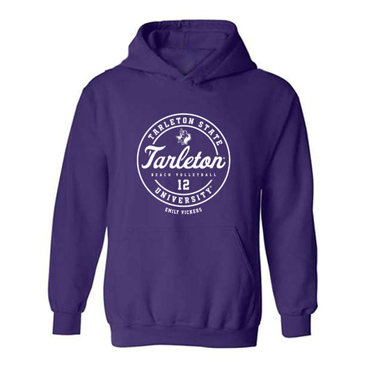 Tarleton State - NCAA Beach Volleyball : Emily Vickers - Classic Fashion Shersey Hooded Sweatshirt-0