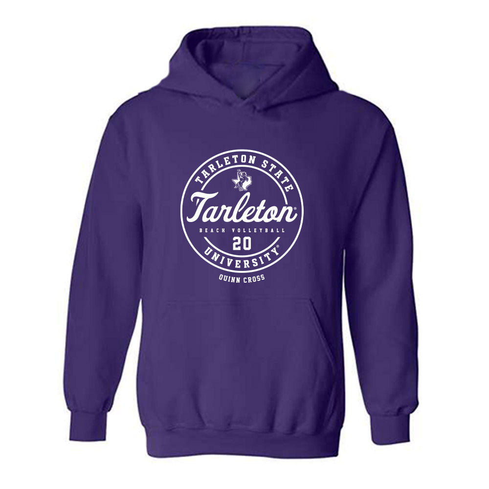 Tarleton State - NCAA Beach Volleyball : Quinn Cross - Classic Fashion Shersey Hooded Sweatshirt-0