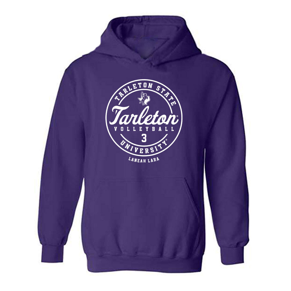 Tarleton State - NCAA Women's Volleyball : LaNeah Lara - Classic Fashion Shersey Hooded Sweatshirt-0