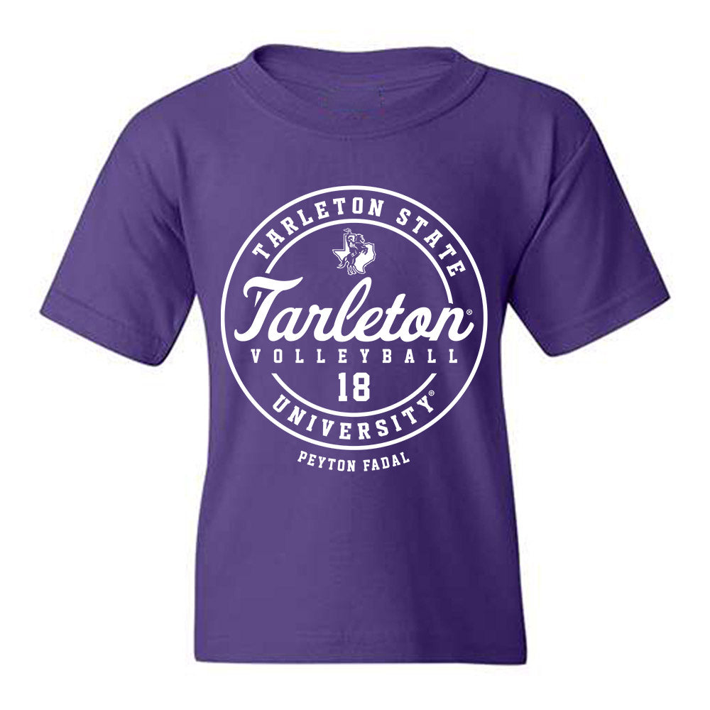 Tarleton State - NCAA Women's Volleyball : Peyton Fadal - Classic Fashion Shersey Youth T-Shirt-0