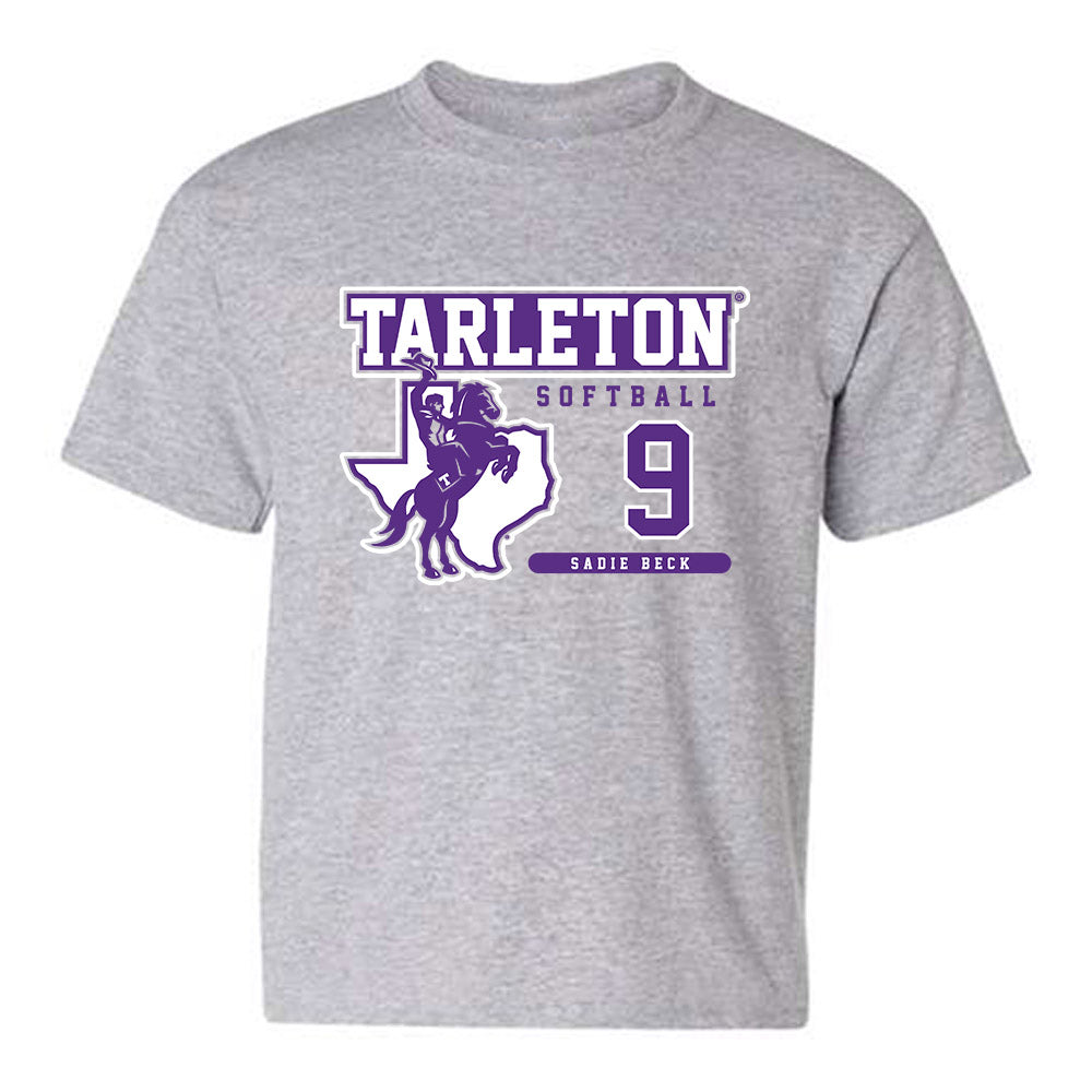 Tarleton State - NCAA Softball : Sadie Beck - Classic Fashion Shersey Youth T-Shirt-0