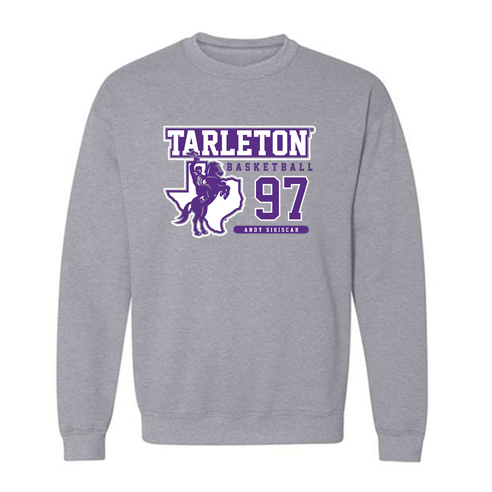Tarleton State - NCAA Men's Basketball : Andy SIGISCAR - Classic Fashion Shersey Crewneck Sweatshirt-0