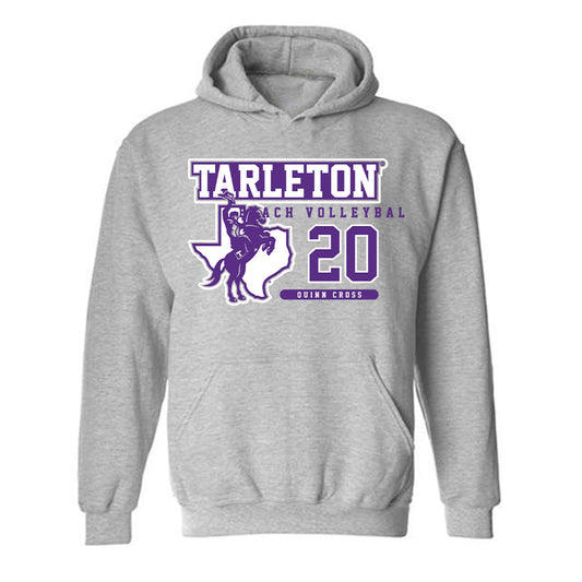 Tarleton State - NCAA Beach Volleyball : Quinn Cross - Classic Fashion Shersey Hooded Sweatshirt-0