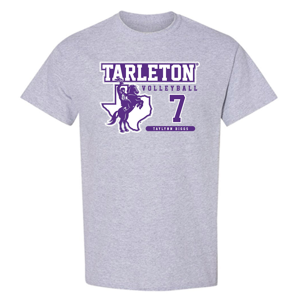 Tarleton State - NCAA Women's Volleyball : Taylynn Biggs - Classic Fashion Shersey T-Shirt-0