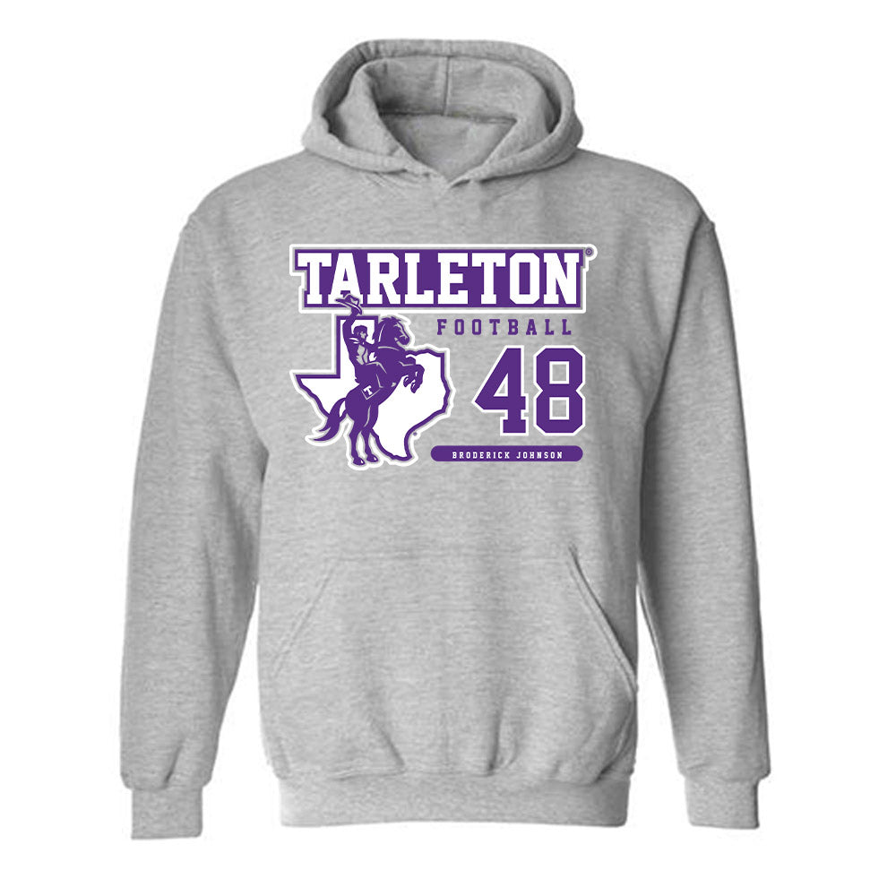 Tarleton State - NCAA Football : Broderick Johnson - Classic Fashion Shersey Hooded Sweatshirt-0