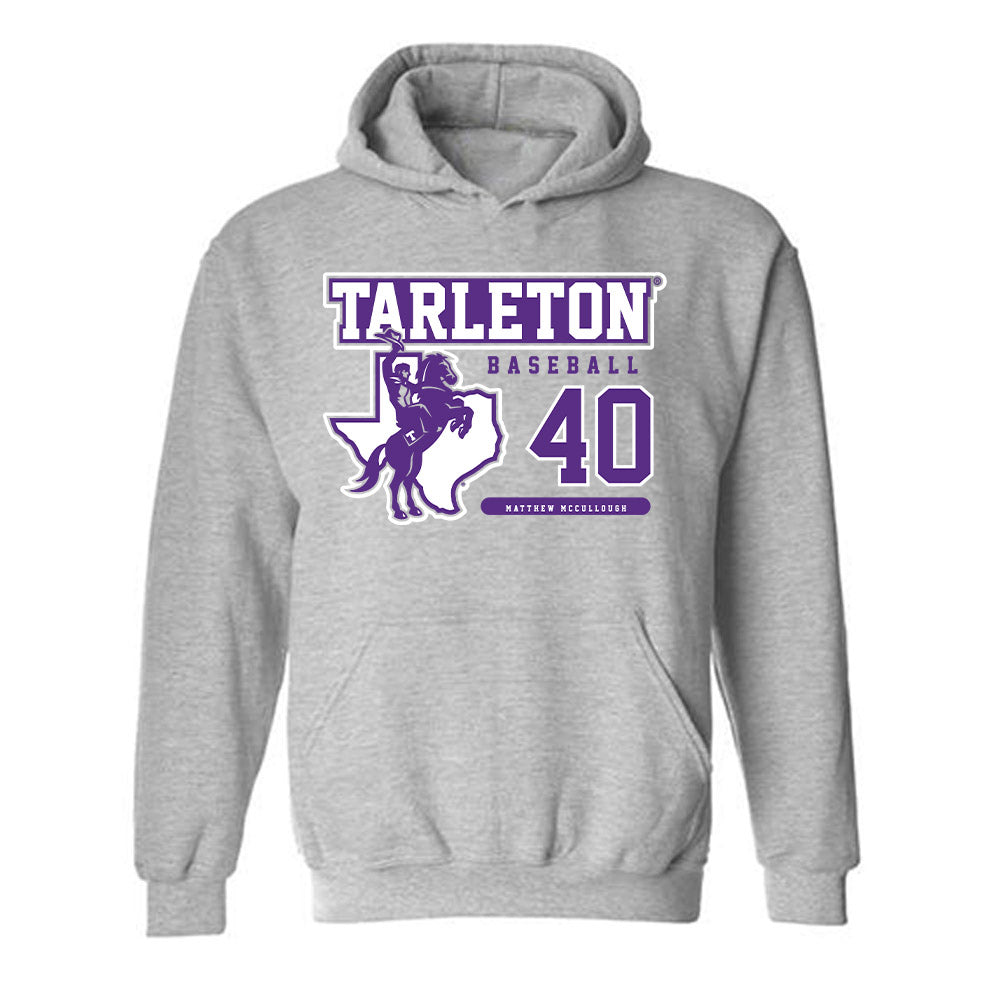 Tarleton State - NCAA Baseball : Matthew McCullough - Classic Fashion Shersey Hooded Sweatshirt-0
