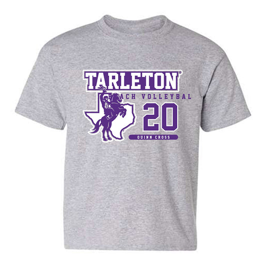 Tarleton State - NCAA Beach Volleyball : Quinn Cross - Classic Fashion Shersey Youth T-Shirt-0