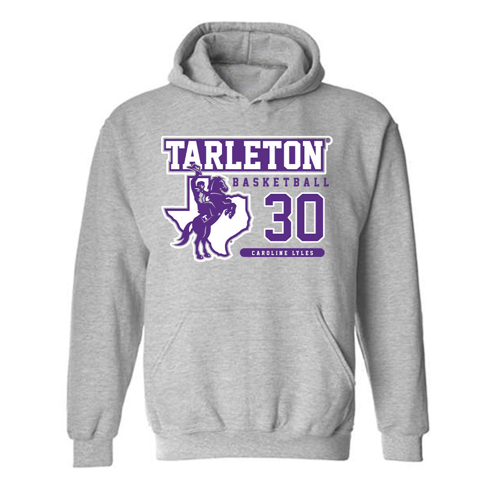 Tarleton State - NCAA Women's Basketball : Caroline Lyles - Classic Fashion Shersey Hooded Sweatshirt-0