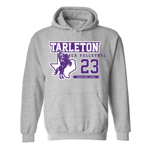 Tarleton State - NCAA Beach Volleyball : Angelina Linke - Classic Fashion Shersey Hooded Sweatshirt-0