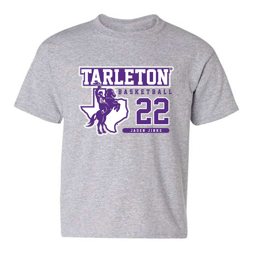 Tarleton State - NCAA Men's Basketball : Jaden Jinks - Classic Fashion Shersey Youth T-Shirt-0