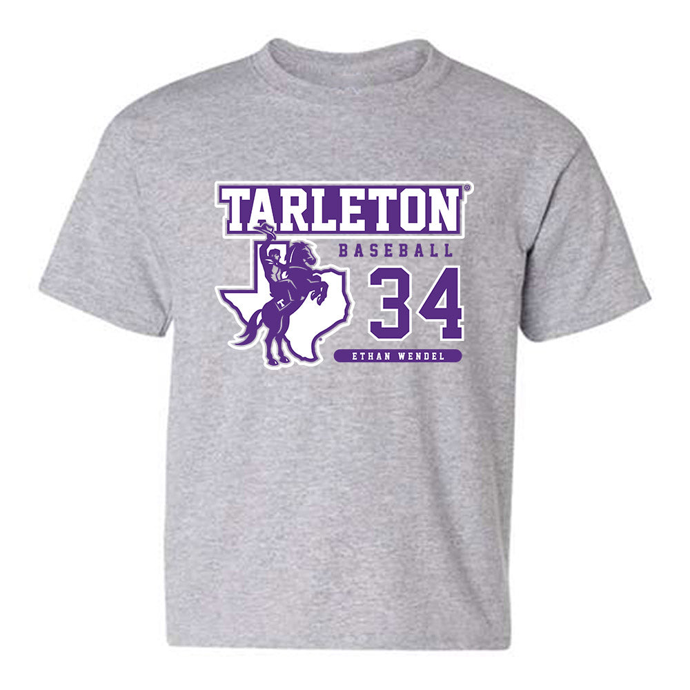 Tarleton State - NCAA Baseball : Ethan Wendel - Classic Fashion Shersey Youth T-Shirt-0