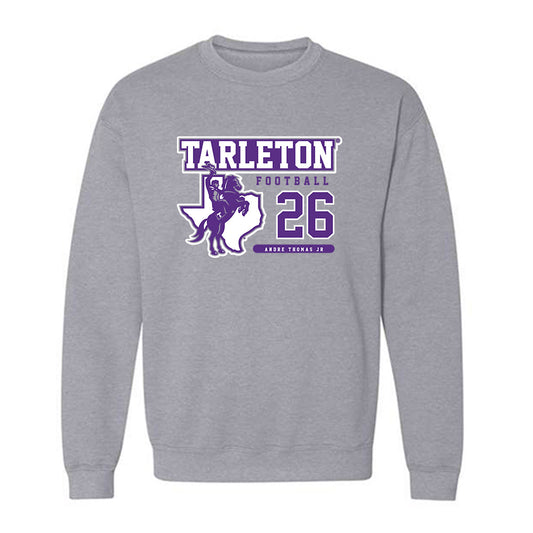 Tarleton State - NCAA Football : Andre Thomas Jr - Classic Fashion Shersey Crewneck Sweatshirt-0
