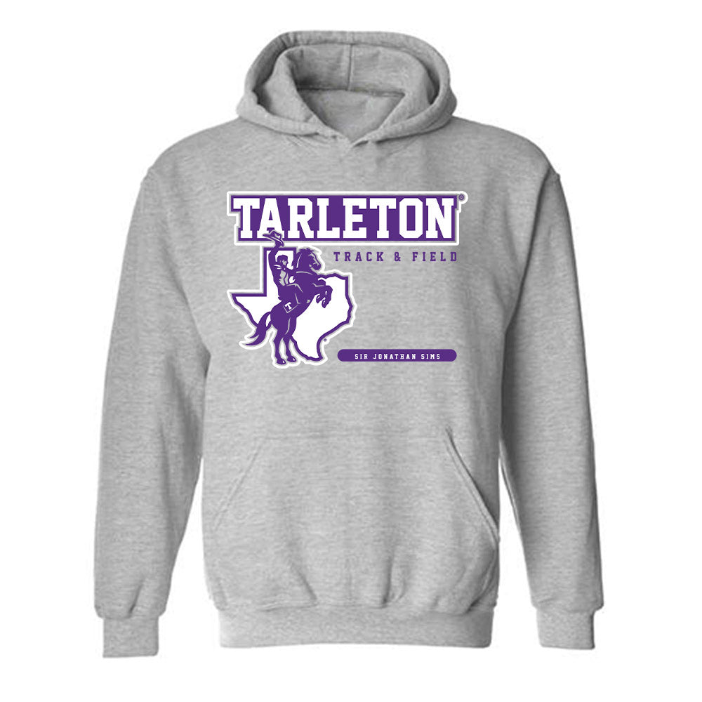 Tarleton State - NCAA Men's Track & Field : Sir Jonathan Sims - Classic Fashion Shersey Hooded Sweatshirt-0