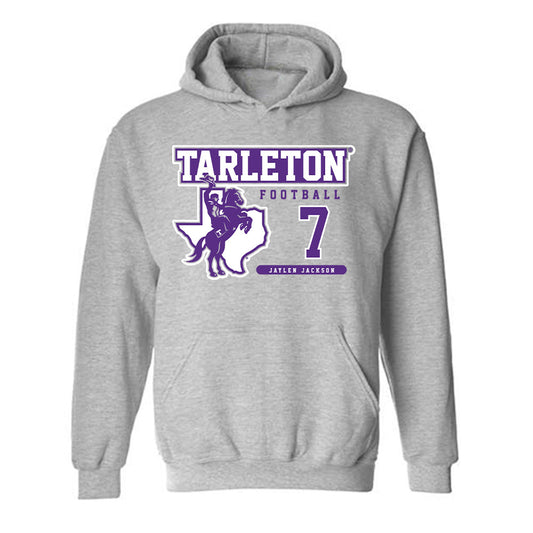 Tarleton State - NCAA Football : Jaylen Jackson - Classic Fashion Shersey Hooded Sweatshirt-0
