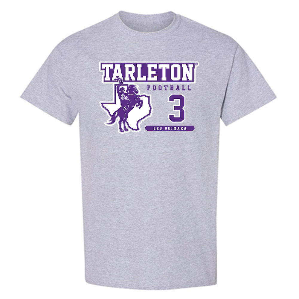 Tarleton State - NCAA Football : Les Odimara - Classic Fashion Shersey T-Shirt-0