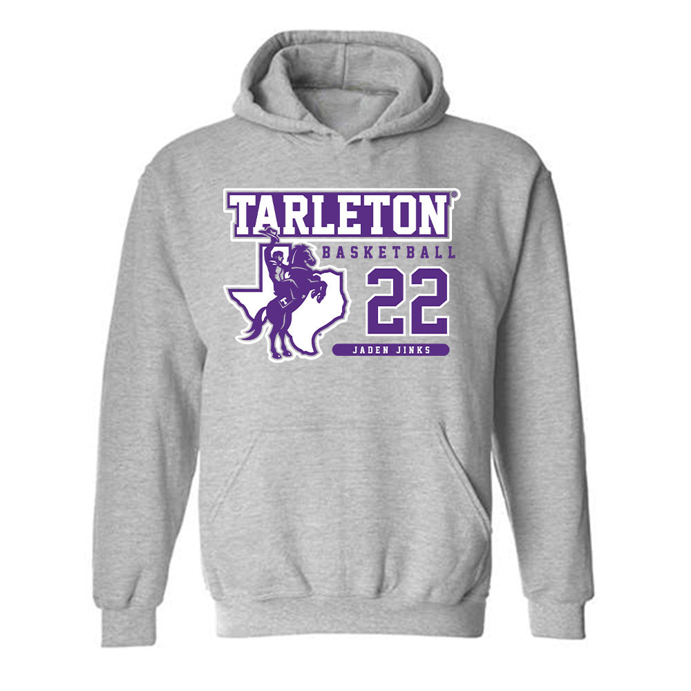 Tarleton State - NCAA Men's Basketball : Jaden Jinks - Classic Fashion Shersey Hooded Sweatshirt-0