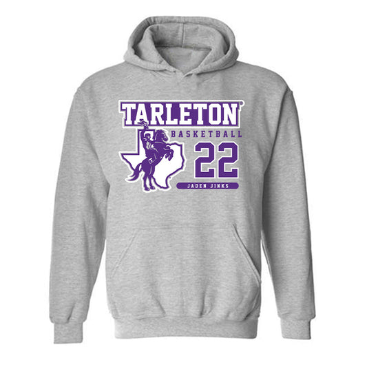 Tarleton State - NCAA Men's Basketball : Jaden Jinks - Classic Fashion Shersey Hooded Sweatshirt-0
