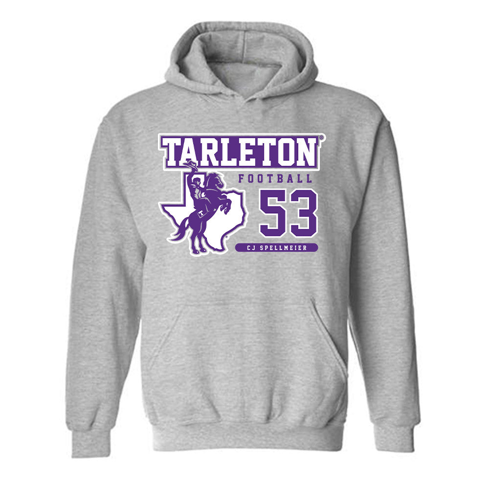 Tarleton State - NCAA Football : CJ Spellmeier - Classic Fashion Shersey Hooded Sweatshirt-0