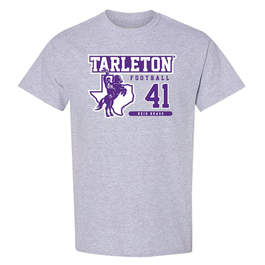 Tarleton State - NCAA Football : Reid Brass - Classic Fashion Shersey T-Shirt-0
