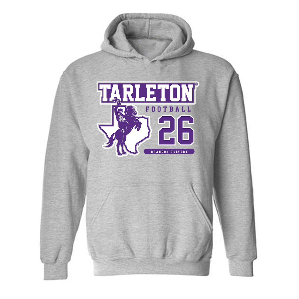 Tarleton State - NCAA Football : Brandon Tolvert - Classic Fashion Shersey Hooded Sweatshirt-0