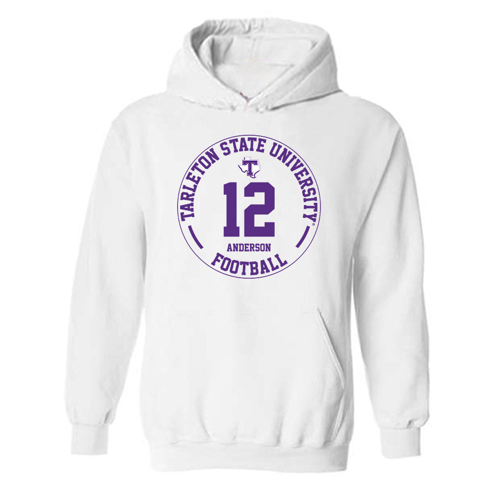 Tarleton State - NCAA Football : Kaden Anderson - Classic Fashion Shersey Hooded Sweatshirt-0