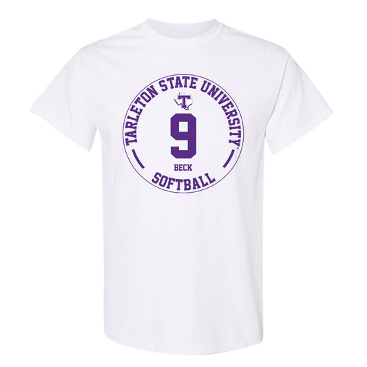 Tarleton State - NCAA Softball : Sadie Beck - Classic Fashion Shersey T-Shirt-0