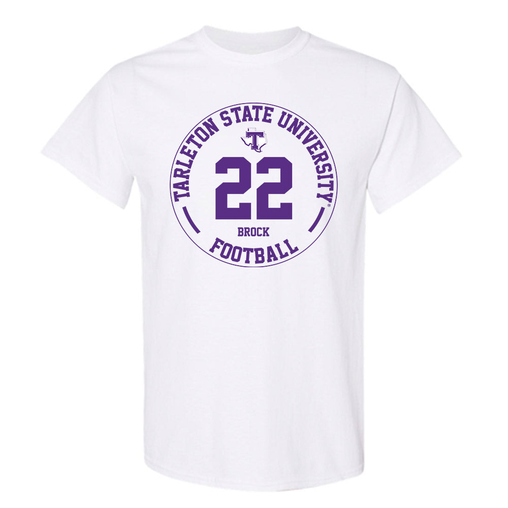 Tarleton State - NCAA Football : Miequle Brock - Classic Fashion Shersey T-Shirt-0