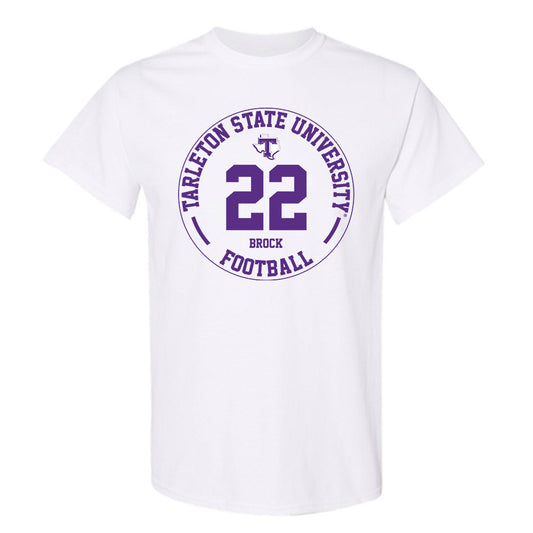Tarleton State - NCAA Football : Miequle Brock - Classic Fashion Shersey T-Shirt-0